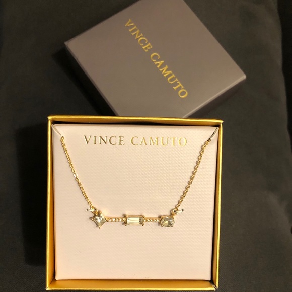 NWT Vince Camuto multi stone necklace gold - Picture 3 of 12